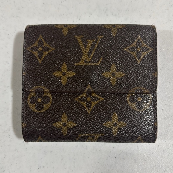 Louis Vuitton Trifold Monogram Brown Wallet Vintage Authentic - Picture 2 of 15